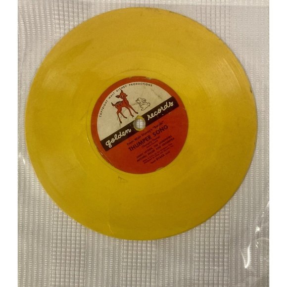 2 VINTAGE 78RPM YELLOW VINYL GOLDEN RECORDS VARIOUS ARTISTS AND RECORDINGS - Picture 2 of 3